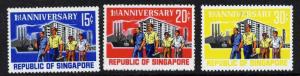 Singapore 73-5 MNH 1st Anniversary of Republic, Architecture