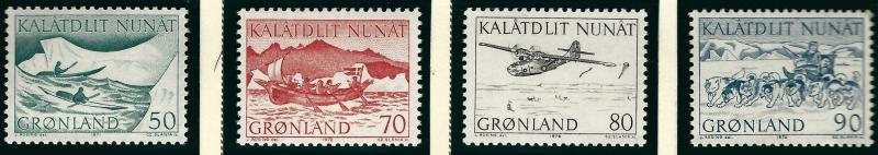 Greenland Slania Scott 78-81  VF MNH SCV $1.50...Nice!