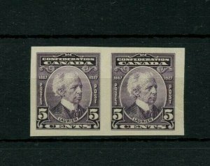 #144 IMPERF PAIR VF MNH  Cat $320 Canada mint 