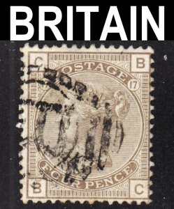 Great Britain Scott 71 plate 17 wtmk 23 F+ used. FREE...