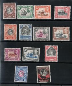 Kenya Uganda Tanganyika SG #66s / #85s Very Fine Never Hinged Set