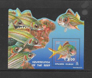 FISH - PICAIRN ISLANDS #586a SQUIRRELFISH S/S MNH