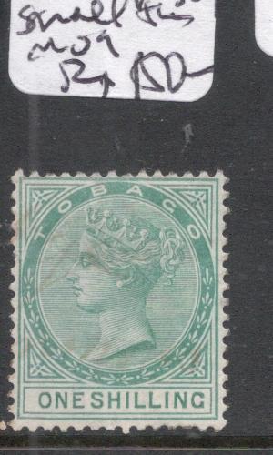 Tobago SG 4 QV 1/- Small Thin 400 GBP Catalog MOG (5dgs)