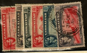 Gibraltar #109,109A used, 110 MH, 110B , 111, 113 used