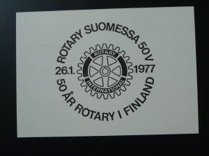 50 years of Rotary in Finland commemorative postcard 1977