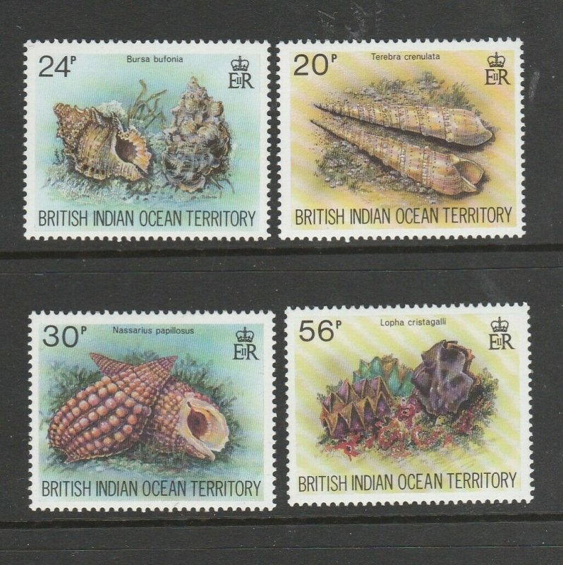 BIOT 1996 Sea Shells UM/MNH SG 176/9