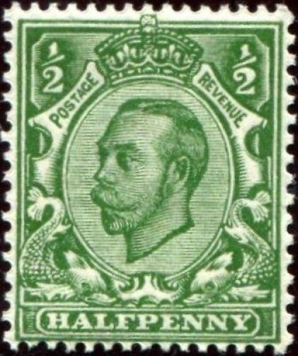 SG344 SPEC N5(1), ½d green, NH MINT. Cat £14.