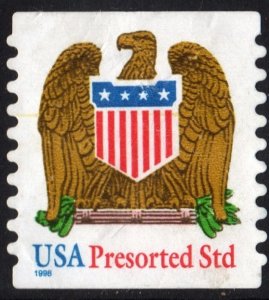 SC#3271 (10¢) Eagle Presorted Std Coil Single (1998) Used