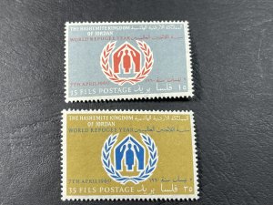 JORDAN # 369-370-MINT/NEVER HINGED---COMPLETE SET --1960