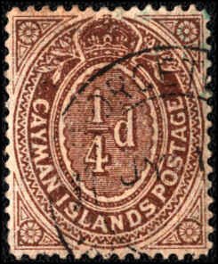 Cayman Islands #31, Complete Set, 1908, Used