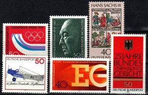 Germany #1204-9  F-VF Unused CV $5.70 (X2744)