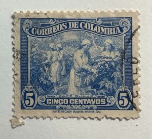 Colombia 1949 Scott 574 used - 5c, Coffee picking