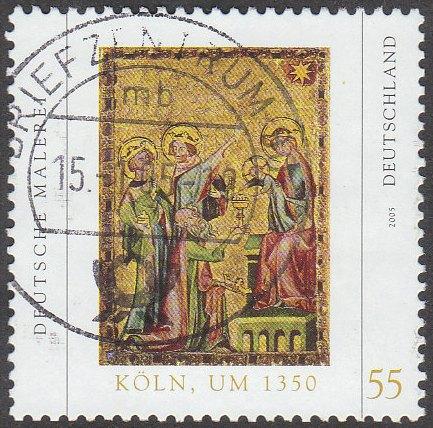 Germany 2005 used Stamp Art Three Kings Board Painting Co...