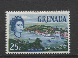 Grenada -Scott 224 -  QEII-Pictorial Issue -1966 - MLH - Single 25c Stamp