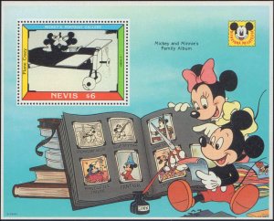 Nevis #748-749, Complete Set(2), Souvenir Sheets Only, 1992, Disney, Never Hi...