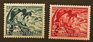 [AG] Germany 1936 Sc #B132-133 Mi 684-685 MNH OG XF Mi-CV 40€