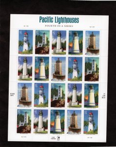 4146-4150 Pacific Lighthouses, MNH sheet/20 (#V11111)