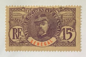 Senegal 1906 Scott 62 MH - 15c,   General Louis Faidherbe