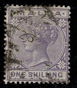 Malta #13 used 1sh Victoria