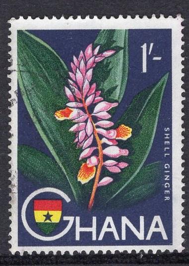 Ghana   #57  1959   used  1s. shell ginger