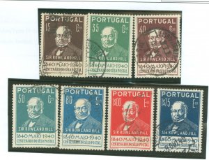 Portugal #595/597-602 Used Single