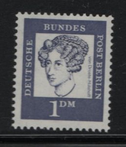 BERLIN, 9N189, MNH, 1961-62, ANNETTE VON DRSTE-HULSHOFF