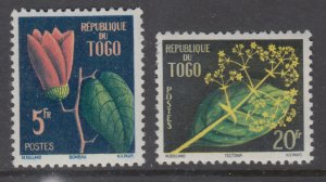 Togo 348-349 Flowers MNH VF