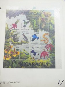 EDW1949SELL : NICARAGUA Beautiful collection of all VF MNH Full Shtlts. Cat $220