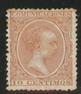 SPAIN Scott 259a MH* King Alfonso XIII 1889-1899 CV$17.50