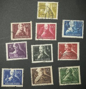 Hungary #816-825 USED 