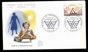 France 1978 Rehabilitation for the Handicapped FDC