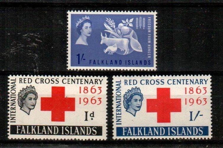 Falkland Islands Scott 146-8 Mint NH (Catalog Value $36.50)