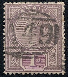 JAMAICA 1889 Scott 24  1d  Used VF,  Scarce A49 Cancel of Lilliput