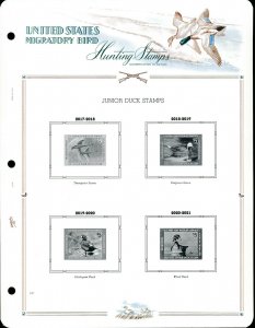 WHITE ACE US Junior Duck Stamps Supplement 1993-2020