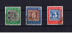W GERMANY 1949 STAMP CENTENARY F/USED