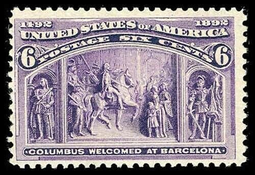 U.S. COLUMBIAN ISSUE 235  Mint (ID # 73912)