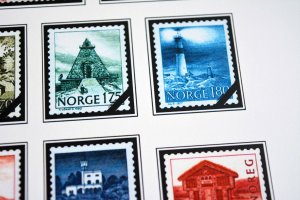 COLOR PRINTED NORWAY 1855-2010 STAMP ALBUM PAGES (183 illustrated pages)