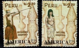 Peru #1160-61 Shipibo people used
