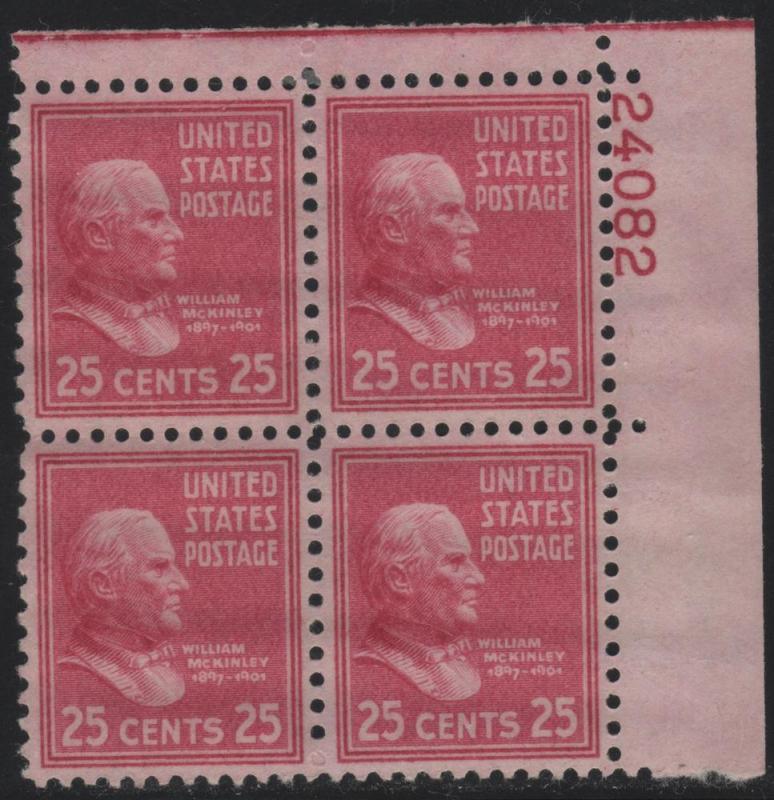 Scott 829 25c William McKinley 24082 UR