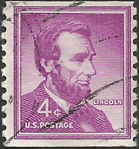 # 1058a DRY PRINT LARGE HOLES USED ABRAHAM LINCOLN    