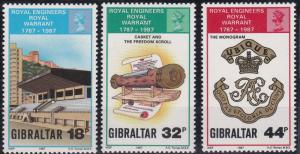 Gibraltar 505-507 MNH (1987)