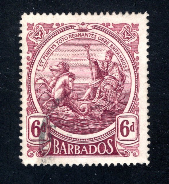 Barbados #135 VF, Used,  CV $10.00 .... 0480104