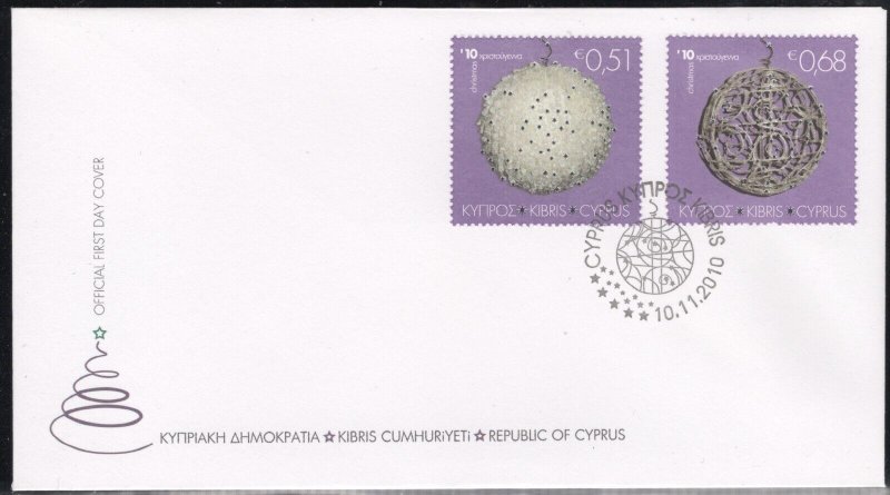 Cyprus 2010 Christmas 2010 FDC.