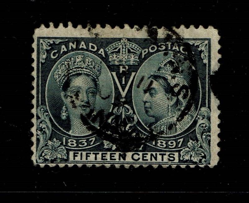 Canada SC# 58, Used, side tear, shallow top margin thin - S3897