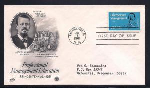 US FDC Sc.# 1920 Joseph Wharton K100