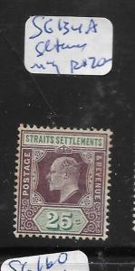 MALAYA STRAITS SETTLEMENTS  (PP2405B)  KE  25C  SG 134A   MOG  SL TONE