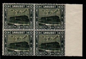 Saar Scott 112 Mint NH block [TE402]