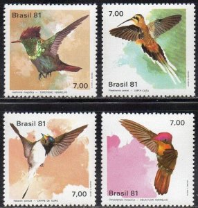 EDSROOM-17404 Brazil 1739-1742 MNH 1981 Complete Hummingbirds