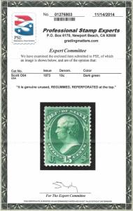 WCstamps: U.S. Scott #O64 / $180 - 15c Official 2014 PSE Cert, Unused, XF