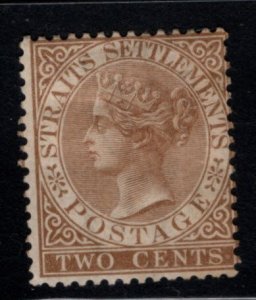 Straits Settlements Scott 10 Mint Hinged 1867 Queen Victoria CC wmk